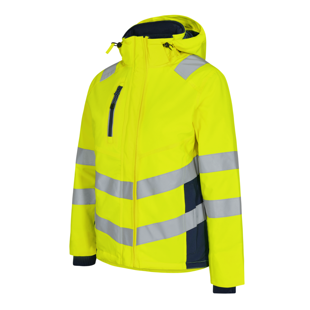 Safety vinterjacka för kvinnor - Hi-vis Gul/Blå Ink