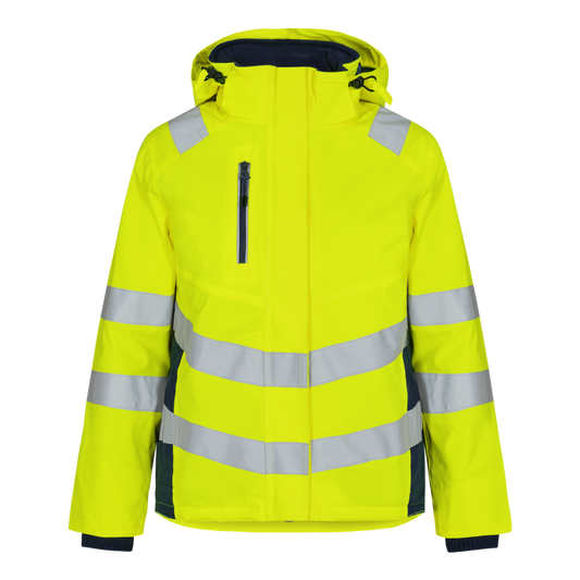 Safety vinterjacka för kvinnor - Hi-vis Gul/Blå Ink