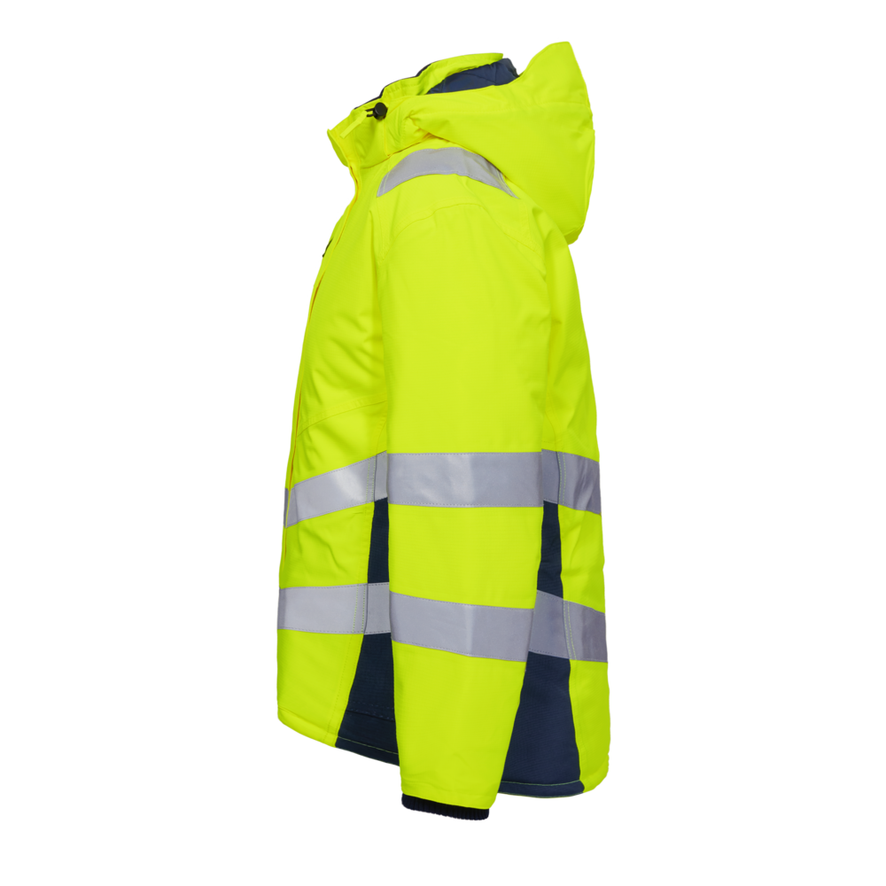 Safety vinterjacka för kvinnor - Hi-vis Gul/Blå Ink
